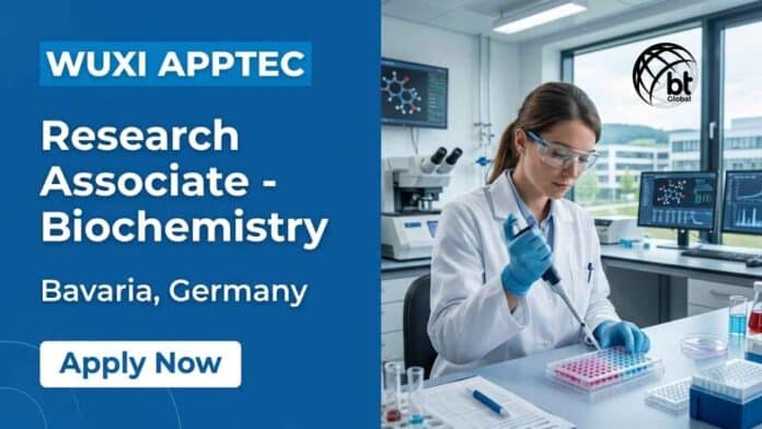 Apply for a Research Associate Job in Germany at WuXi AppTec. Explore this biochemistry job, responsibilities, qualifications, and career opportunities in Munich.