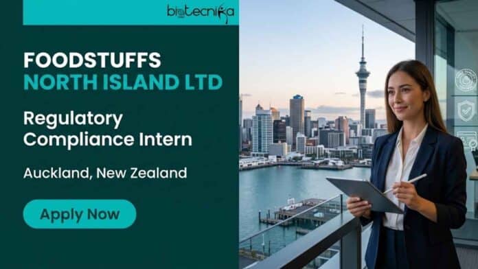 Apply for the Food Science Intern opportunity at Foodstuffs North Island Limited in Auckland, New Zealand. Join as a Regulatory Compliance Intern and gain hands-on food safety and compliance experience.