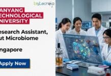 Research Assistant Job at NTU (LKCMedicine), Singapore | Apply Online Research assistant job at Nanyang Technological University (LKCMedicine), Singapore. Apply for a full-time gut microbiome research position under NTU careers.