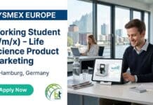 Life Sciences Job at Sysmex Europe, Germany | Apply Now Discover this life sciences job at Sysmex Europe in Hamburg, Germany. Apply for the Working Student – Life Science Product Marketing position and gain experience in molecular diagnostics and product marketing.