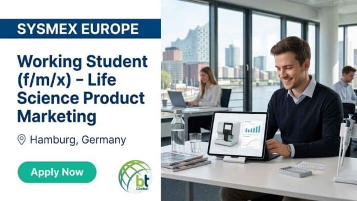 Discover this life sciences job at Sysmex Europe in Hamburg, Germany. Apply for the Working Student – Life Science Product Marketing position and gain experience in molecular diagnostics and product marketing.