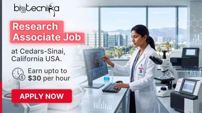 Research Associate Job at Cedars-Sinai for Biology Research and stem cell studies in California