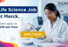Life Science Job at Merck, USA | Salary upto $48 Per Hour | Apply Now Life Science Job at Merck for chemical manufacturing and production professionals in the United States