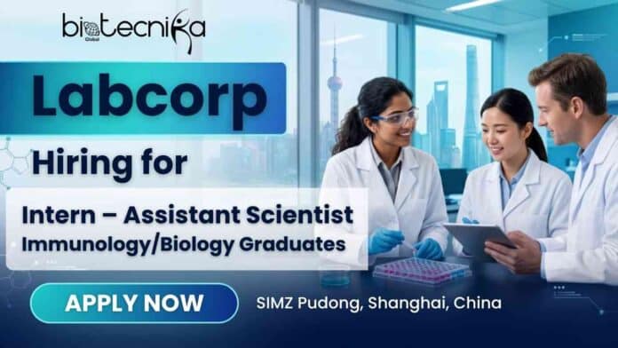 Biology Internship in China at Labcorp