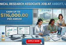 Clinical Research Associate Job at Abbott, USA | Apply Online & Earn Upto $116,000.00 Clinical Research Associate Job at Abbott. Life Sciences Candidates, Apply Online & Earn Upto $116,000. Clinical Reserach Job in USA.