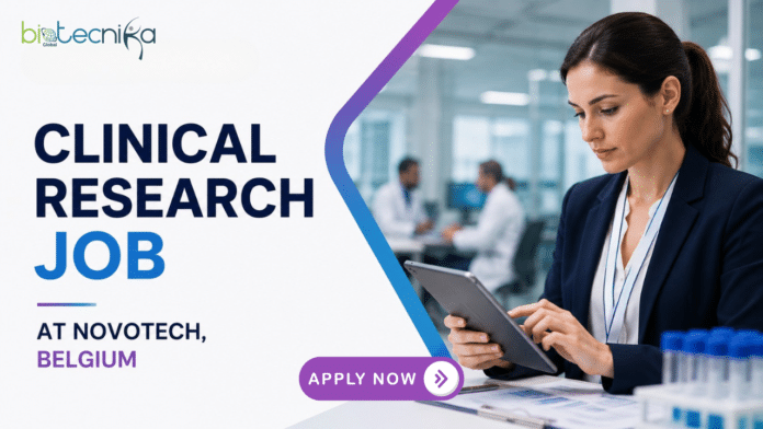 Clinical Research Job at Novotech. Life Sciences Candidates, Apply Online For Clinical Research Associate. Job Opportunity in Belgium.