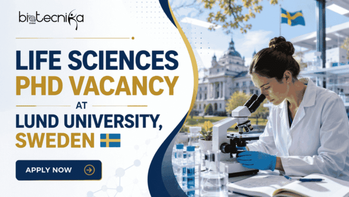 Life Sciences PhD Vacancy at Lund University. Cancer Epidemiology Doctoral Vacancy in Sweden. Apply Now & Advance Your Career.