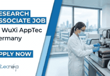 Research Associate Job at WuXi AppTec, Germany | Life Sciences Candidates, Apply Now Research Associate Job at WuXi AppTec. Life Sciences Candidates, Apply Now. 3D Cell Culture Career Job Opportunity in Germany.