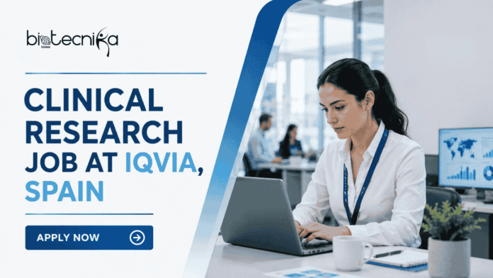 Home-Based Clinical Research Job at IQVIA. Life Sciencess Candidates, APPLY Now. Clinical Research Associate Job Opportunity in Spain.