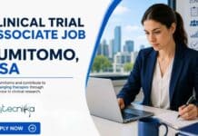 Clinical Trial Associate Job at Sumitomo, USA | Life Sciences Candidates, Apply Now | Earn $91,100 Clinical Trial Associate Job at Sumitomo Pharma Co. Life Sciences Candidates, Apply Now. Remote Job Opportunity in the USA & Earn $91,100.
