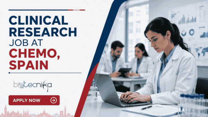 Clinical Research Job at Chemo. Life Sciences Candidates, Apply Now For Junior Clinical Development Position. Job Opportunity in Spain.