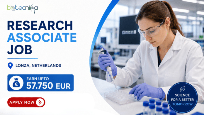 Research Associate Job at Lonza. Life Sciences Candidates, Apply Now & Earn Upto 57,750 EUR. Job Opportunity in the Netherlands.