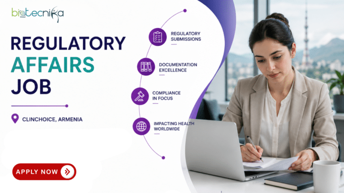 Regulatory Affairs Job at ClinChoice. Life Sciences Candidates, Apply Now For Associate, Regulatory Affairs Role. Job Opportunity in Armenia.