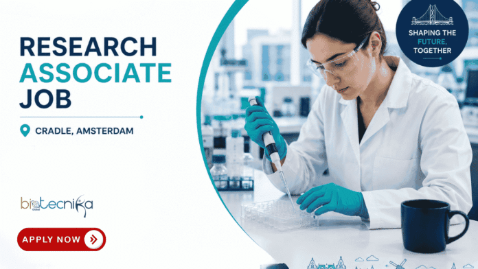 Research Associate Job at Cradle. Molecular Biology, Biochemistry, or Life Sciences Candidates, Apply Now. Job Opportunity in Amsterdam.