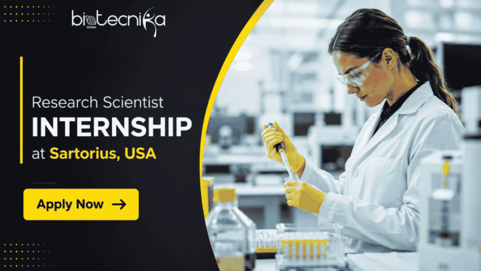 Biology Internship at Sartorius. Apply Now For Research Scientist Intern Role. Internship Opportunity in the USA.