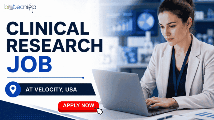 Clinical Research Job at Velocity Clinical Research, USA. Life Sciences Candidates, Apply Now For Clinical Research Coordinator Role.