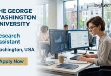 Research Assistant Job at The George Washington University, USA | Apply Online Research Assistant Job at The George Washington University in Washington, D.C. for biology and neuroscience graduates. Explore responsibilities, qualifications, salary, and application details.
