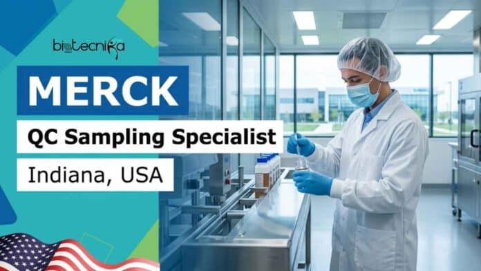 Explore this microbiology job at Merck for a QC Sampling Specialist in Indianapolis, Indiana. Learn about the company, job responsibilities, qualifications, salary, and how to apply.