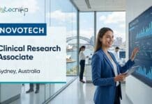 Clinical Research Job Opportunity at Novotech, Australia | Apply Online Looking for a clinical research job? Novotech is hiring Clinical Research Associates in Sydney, Australia. Apply for Novotech careers and grow your CRO career.