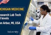 Research Lab Technician Job Opportunity at Michigan Medicine, USA | Apply Online Apply for a research lab technician job at Michigan Medicine in Ann Arbor, USA. Full-time molecular biology research opportunity with excellent career growth and benefits.