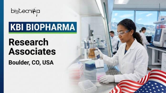 Freshers research job at KBI Biopharma for Research Associate in Boulder, USA. Apply for this biochemistry job in US with excellent salary and career growth.