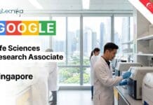 Research Associate Job at Google, Singapore | Biological Sciences, Apply Now Research Associate Job at Google Singapore for Life Sciences Research Associate in the Debug team. Apply for this exciting life sciences job in insect biology and mosquito research.