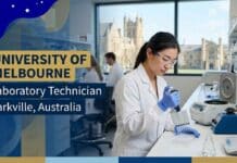 Lab Technician Job at University of Melbourne, Australia | With Salary of $85,328 per annum Apply for the Lab Technician Job at the University of Melbourne in Australia. Full-time Laboratory Technician role in BioSciences with excellent benefits.
