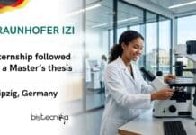 Life Sciences Internship at Fraunhofer, Germany | Apply & Get Master’s Thesis Opportunity Apply for a Life Sciences Internship at Fraunhofer IZI, Germany. Internship followed by a Master's thesis in cell biology research at Leipzig.