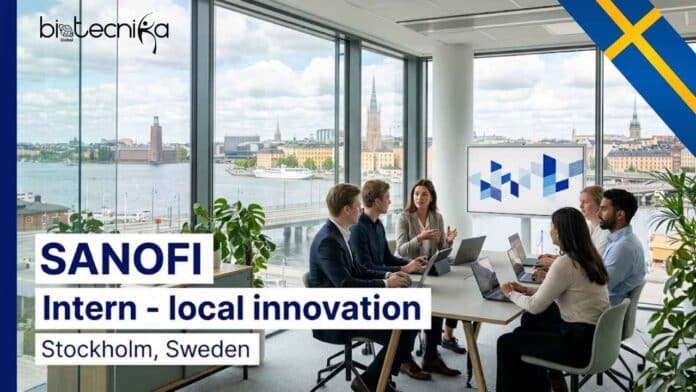 Apply for a life sciences intern job at Sanofi in Stockholm, Sweden. Join the Local Innovation Trainee internship and gain experience in clinical research, healthcare innovation, and digital transformation.