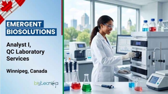 Freshers Biology Job at Emergent BioSolutions for Analyst I, QC Laboratory Services in Canada. Apply for this QC analyst job in Winnipeg today.