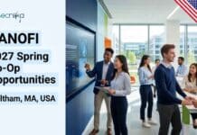 Sanofi’s Life Sciences Opportunity: 2027 Spring Co-Op Opportunities in USA | Earn Upto $57 per hour Explore this life sciences opportunity with Sanofi Careers. Apply for the 2027 Spring Co-Op Opportunities in Waltham, MA and gain hands-on experience in global biopharma.