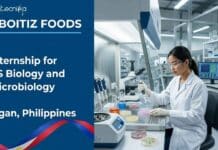 Biology Internship Opportunity at Aboitiz Foods, Philipinnes | Apply Online Apply for a biology internship at Aboitiz Foods in Iligan, Philippines. Open for BS Biology and BS Microbiology students seeking an internship in Philippines through Aboitiz careers.