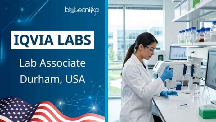 Looking for a Biology Lab Associate Job? IQVIA Careers is hiring a Lab Associate in Durham, USA. Apply now for this exciting laboratory opportunity.