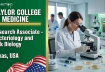 Research Associate Job at Baylor College of Medicine, USA | Apply Online & Earn Upto $70,000 Apply for the Research Associate Job at Baylor College of Medicine in Houston, TX. Explore Baylor careers in bacteriology, tick biology, RNAi, CRISPR research, salary, qualifications, and apply today.