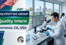 Biology Intern Job at PolyPeptide Group, USA | Apply & Earn $18/hour Looking for a Biology Intern Job? Apply for the PolyPeptide Quality Intern role in Torrance, CA, and gain hands-on biotech quality, laboratory, and GMP experience.