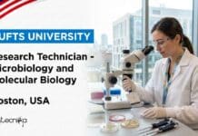Microbiology Research Job at Tufts University, USA | Apply & Earn Upto $28.90 Explore a microbiology research job at Tufts University in Boston, USA. Apply for the Research Technician role in Microbiology and Molecular Biology and advance your research career.