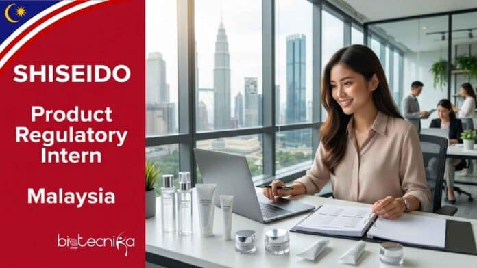 Apply for an exciting Life Sciences Internship Opportunity at Shiseido, Malaysia.