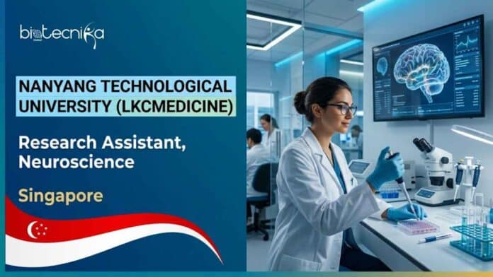 Life Sciences Research Job at NTU, Singapore | Apply Now