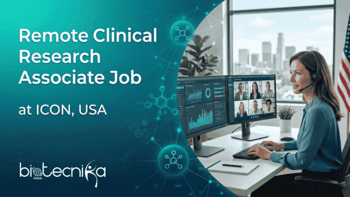 Remote Clinical Research Associate Job at ICON | Life Sciences