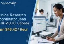 Clinical Research Coordinator Jobs at RI-MUHC, Canada | Life Sciences Candidates, Apply Online & Earn $46.42 / Hour Explore Clinical Research Coordinator Jobs at RI-MUHC, Canada. Join a Leading Institute in Oncology Clinical Research.