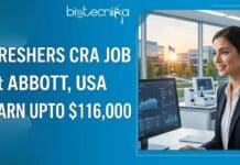 Freshers CRA Job at Abbott, USA | Apply Now For Clinical Research Associate Role & Earn Upto $116,000 Discover Freshers CRA Job Opportunities at Abbott in California. Apply Now for Clinical Research Associate Jobs in the Life Sciences Sector.