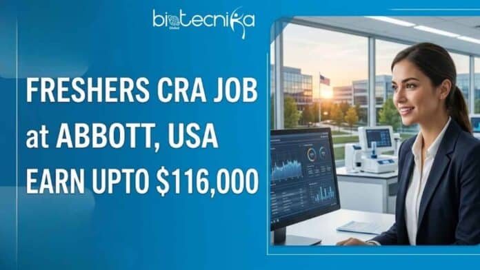 Discover Freshers CRA Job Opportunities at Abbott in California. Apply Now for Clinical Research Associate Jobs in the Life Sciences Sector.