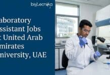 Laboratory Assistant Jobs at United Arab Emirates University, UAE | Life Sciences Candidates, Eligible Explore Laboratory Assistant Jobs at United Arab Emirates University. Apply for Biotechnology Assistant Vacancy Now!