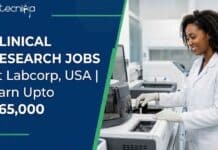 Clinical Research Jobs at Labcorp, USA | Life Sciences Candidates, Apply Now & Earn Upto $65,000 Explore Clinical Research Jobs at Labcorp. Job Opportunity in the USA. Life Sciences Candidates, Apply Now & Earn Upto $65,000.