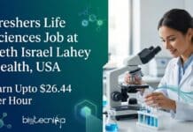 Freshers Life Sciences Job at Beth Israel Lahey Health, USA | Apply Now For Research Assistant Role & Earn Upto $26.44 Per Hour Freshers Life Sciences Job at Beth Israel Deaconess Medical Center, USA Research Assistant Role Earn Upto $26.44 Per Hour