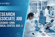 Research Associate Job at Cedars-Sinai, USA | Biological Sciences Candidates, Apply Now & Earn $29.87 Per Hour Research Associate Job at Cedars-Sinai, USA. Biological Sciences Candidates, Apply Now & Earn $29.87 Per Hour.