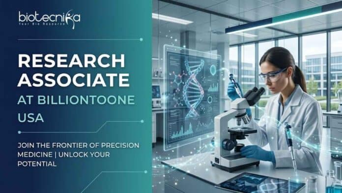 Research Associate Job at BillionToOne, USA. Molecular Biology, Microbiology, Biochemistry & Life Sciences Candidates, Apply Now