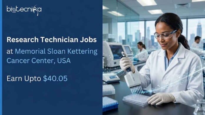 Explore Research Technician Jobs at MSK Biobank and Pathology Core in New York. Apply Now For This Exciting Opportunity!