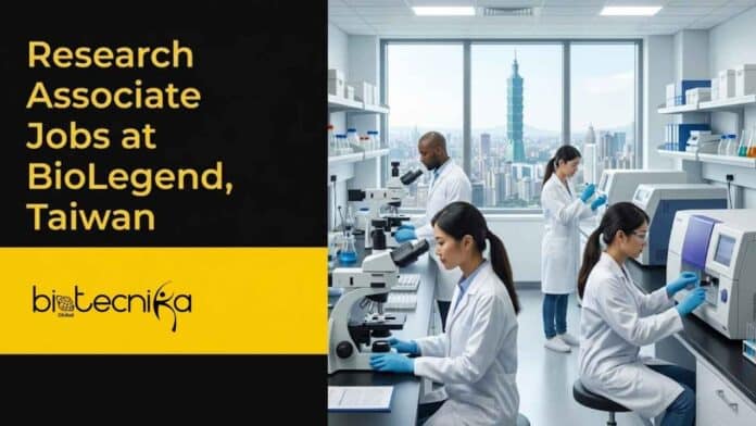 Explore Research Associate Jobs at BioLegend in Taiwan, Focusing on Life Science Research and Mammalian Cell Culture.