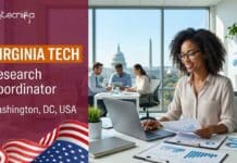 Biology Research Job at Virginia Tech, USA | With a Starting Salary of $55,000 Biology Research Job at Virginia Tech, USA | Apply Now